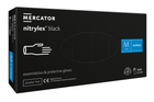 Рукавички нітрилові Mercator Medical Nitrylex Black M Чорні 100 шт (00-00000014)