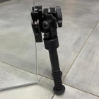 Сошки Konus Bipod-T, 12-23 см, швидке кріплення на планку Weaver/Picatinny, гумові наконечники - зображення 5