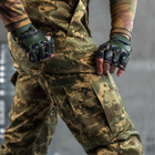 Мужские Зимние Брюки саржа с флисовой подкладкой / Утепленные Штаны с манжетами на хлястиках пиксель размер XL - изображение 3
