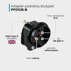 Adapter podróżny DPM do gniazda typu G PF01GB-B czarny (5906881219881) - obraz 10