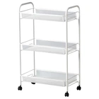 Візок IKEA ХОРНАВАН, білий, 26x48x77 см, 702.438.73