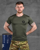 Тактическая потоотводящая футболка odin oliva вірний назавжди XL - изображение 1