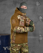Тактична флісування куртка battle combo кайот M - зображення 5
