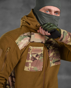 Тактична флісування куртка battle combo кайот S - зображення 10