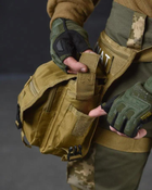 Тактическая поясная сумка на ногу SWAT Cordura 1000D койот (85577) - изображение 4