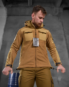Тактическая мужская флисовая куртка 2XL койот (85575) - изображение 6