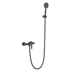Смеситель для душкабины Zerix DAX-003 BLACK из нержавеющей стали SUS304 цвет черный (ZX4813)