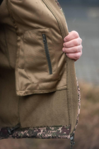 Мужская Демисезонная Куртка Soft Shell Хищник на Флисе ветрозащитная XL - изображение 5