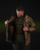Куртка чоловіча з капюшоном демісезон Omega Softshell Піксель XS - зображення 2