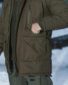 Куртка парка зимняя -20°C Исландия холлофайбер 300 Олива XXL - изображение 9
