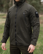 Куртка вітрівка тактична з капюшоном Trajectory з водовідштовхувальною мембраною Олива XXL - зображення 3