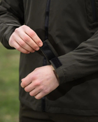 Куртка ветровка тактическая с капюшоном Trajectory c водооталкивающей мембраной Олива S - изображение 7