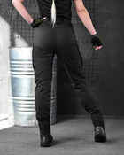 Женские тактические штаны черные 50 - изображение 3