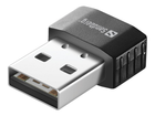 Wi-Fi adapter Sandberg Micro Dongle 2.4/5 GHz 650 Mbit/s USB Czarny (5705730133916) - obraz 1