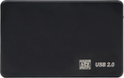 Зовнішня кишеня Qoltec 51862 для 2.5'' HDD/SSD USB 2.0 Black (5901878518626) - зображення 1