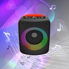 Портативна колонка UKC JBK SІ бездротова Bluetooth блютуз з RGB підсвічуванням