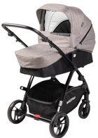 Wózek dziecięcy BabyTrold Mini Combi Pram Grey Melange (5704211718673) - obraz 1