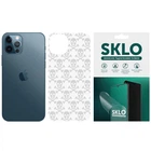 Захисна плівка SKLO Back Transparent на тильну сторону на Apple iPhone XS (5.8") (Прозорий / Черепи) (153470)
