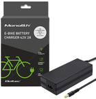 Блок живлення для електричного велосипеду Qoltec Charger for e-bike batteries 36V 42V 2A 5.5 x 2.5 - зображення 3
