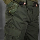 Мужские крепкие Брюки Defection с Накладными карманами и Манжетами / Плотные Брюки рип-стоп олива размер L - изображение 6