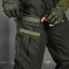 Мужские крепкие Брюки Defection с Накладными карманами и Манжетами / Плотные Брюки рип-стоп олива размер M - изображение 5