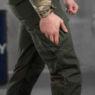 Чоловічі міцні Штани Kayman з накладними кишенями / Щільні Брюки коттон олива розмір L - зображення 4
