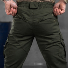 Чоловічі міцні Штани Kayman з накладними кишенями / Щільні Брюки коттон олива розмір L - зображення 6