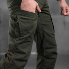 Чоловічі міцні Штани Kayman з накладними кишенями / Щільні Брюки коттон олива розмір M - зображення 3