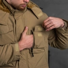Мужская влагозащищенная куртка-жилет с меховым утеплителем / Трансформер 2в1 "Outdoor" койот размер L - изображение 8