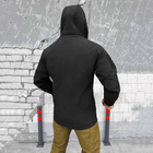 Чоловіча куртка Softshell з підкладкою OmniHeat / Зимовий верхній одяг з липучками під шеврони чорний розмір L - зображення 3