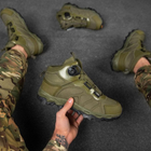 Мужские демисезонные Ботинки с Мембраной и Автоузлом на стойкой подошве олива размер 41 - изображение 7