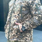Чоловіча Демісезонна Куртка Soft Shell на Флісі з прогумованими замками піксель розмір XL - зображення 6