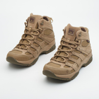 Универсальные кожаные Берцы с Мембраной / Демисезонные низкие Ботинки на гибкой подошве койот размер 39 - изображение 3
