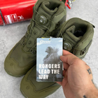 Мужские демисезонные Ботинки с Мембраной и Автоузлом / Низкие Берцы на стойкой подошве олива размер 42 - изображение 8