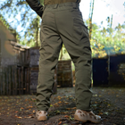 Костюм мужской на флисе Куртка + Брюки олива / Демисезонный Комплект Softshell размер 2XL - изображение 5