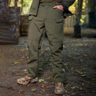 Костюм мужской на флисе Куртка + Брюки олива / Демисезонный Комплект Softshell размер 3XL - изображение 4
