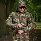 Демисезонная мужская Куртка Combat Softshell на флисе с Капюшоном и Липучками под шевроны мультикам размер 4XL - изображение 5