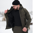 Чоловіча демісезонна Куртка Intruder SoftShell з капюшоном хакі розмір M - зображення 4