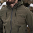 Чоловіча демісезонна Куртка Intruder SoftShell з капюшоном хакі розмір M - зображення 5