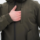 Чоловіча демісезонна Куртка Intruder SoftShell з капюшоном хакі розмір M - зображення 6