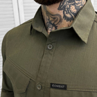 Мужская крепкая Рубашка Combat RipStop на пуговицах с карманами олива размер M - изображение 5