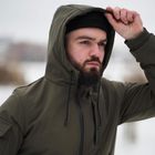 Мужская демисезонная Куртка Intruder SoftShell с капюшоном хаки размер XXXL - изображение 2