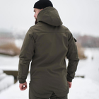 Мужская демисезонная Куртка Intruder SoftShell с капюшоном хаки размер XL - изображение 3