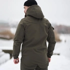 Мужская демисезонная Куртка Intruder SoftShell с капюшоном хаки размер XXXL - изображение 3