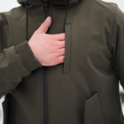 Мужская демисезонная Куртка Intruder SoftShell с капюшоном хаки размер XL - изображение 6
