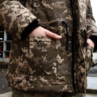 Чоловіча зимова Куртка з капюшоном на синтепоні / Парка піксель розмір XL - зображення 6