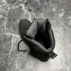 Демисезонные мужские Берцы с патриотическим дизайном и мембраной / Крепкие Ботинки черные размер 44 - изображение 4