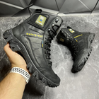 Демісезонні чоловічі Берці з патріотичним дизайном та мембраною / Міцні черевики чорні розмір 44 - зображення 6
