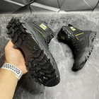 Демісезонні чоловічі Берці з патріотичним дизайном та мембраною / Міцні черевики чорні розмір 44 - зображення 7