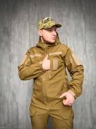 Тактична Куртка вітро-вологозахисна Softshell весна, військова куртка весна/осінь Койот 48 - изображение 3